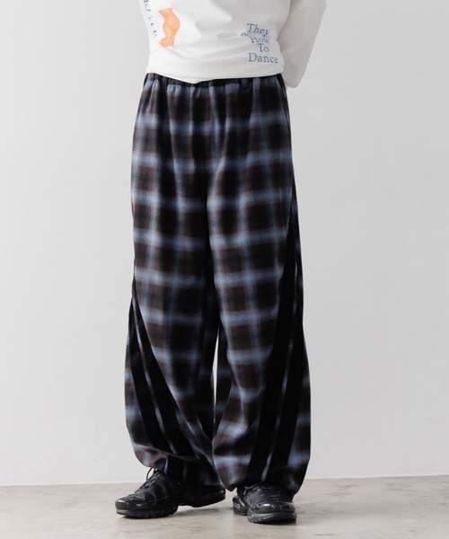 セール】《UNISEX》チェックラインパンツ（スラックス）｜PBLIM