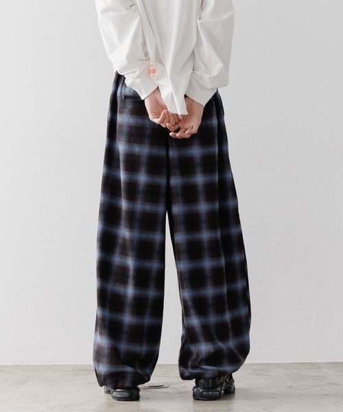 セール】《UNISEX》チェックラインパンツ（スラックス）｜PBLIM