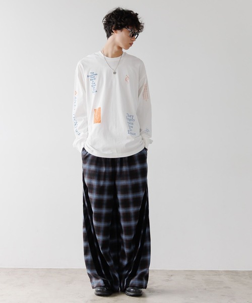 UNISEX》チェックラインパンツ（スラックス）｜PBLIM（ページ