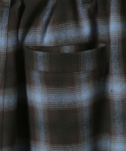 PBLIM(ページボーイリム)の「《UNISEX》チェックラインパンツ(スラックス・レディース・ブラウン/ブラック・MEDIUM/LARGE)」の9枚目の写真