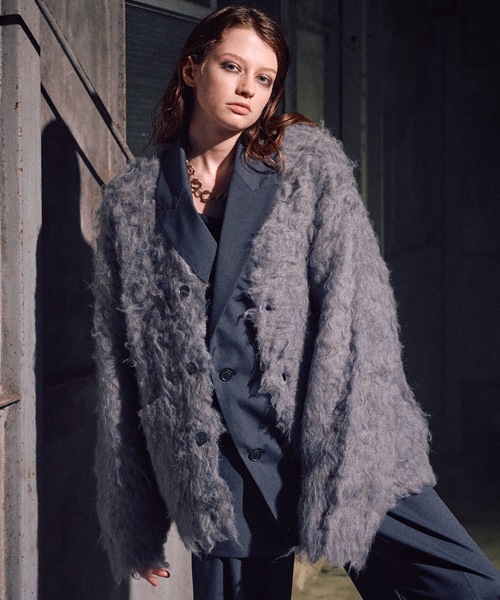 CASPER JOHN（キャスパージョン）の「Nobility cardigan / ノビリティカーディガン（カーディガン/ボレロ・メンズ・ブルー/グレー/ネイビー/ブラック/レッド/ブラウン・LARGE/MEDIUM/SMALL/X-SMALL）」の2枚目の写真