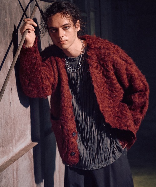 CASPER JOHN（キャスパージョン）の「Nobility cardigan / ノビリティカーディガン（カーディガン/ボレロ・メンズ・ブルー/グレー/ネイビー/ブラック/レッド/ブラウン・LARGE/MEDIUM/SMALL/X-SMALL）」の6枚目の写真