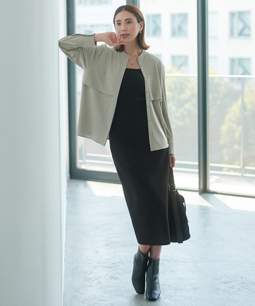 美品フォクシー アイスブルーニットタイトスカート 美品フォクシー