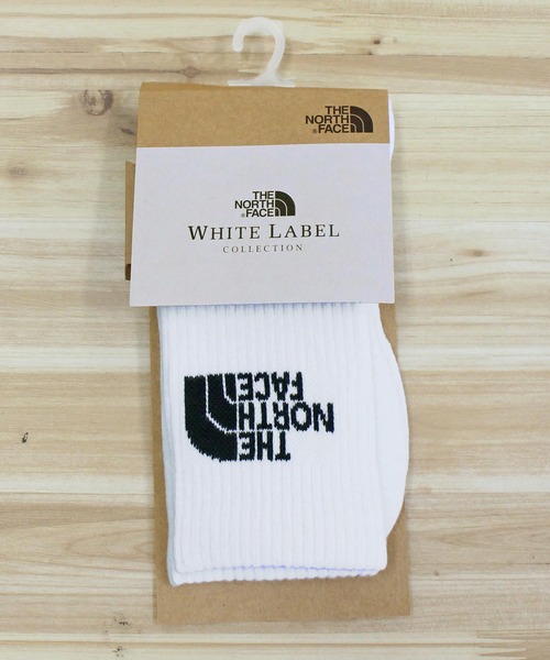 THE NORTH FACE(ザノースフェイス)の「ロゴ ミッド ソックス 靴下 LOGO MID SOCKS White Label Korea Line(ソックス/靴下・メンズ・ブラック/ホワイト・L/M)」の2枚目の写真
