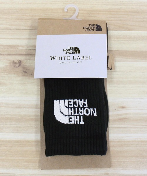 THE NORTH FACE(ザノースフェイス)の「ロゴ ミッド ソックス 靴下 LOGO MID SOCKS White Label Korea Line(ソックス/靴下・メンズ・ブラック/ホワイト・L/M)」の1枚目の写真