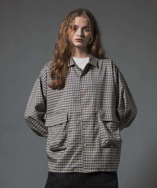 CIVVY.（シヴィ―）の「Double Pocket Long Sleeve Check Shirt