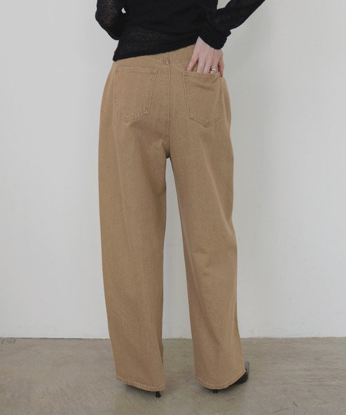 LIAN（リアン）の「センターラインストレートデニムパンツ（デニムパンツ・レディース・グレー/ブルー/ベージュ/インディゴブルー・SMALL/MEDIUM）」の8枚目の写真