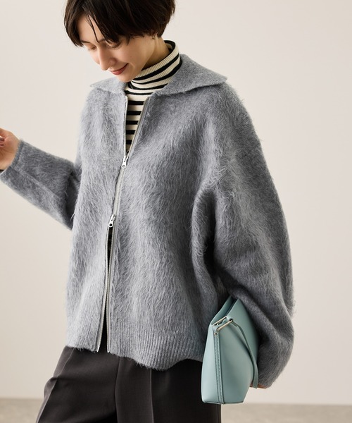 WEB限定】Wジップシャギーニットブルゾン（ブルゾン）｜ROPE' PICNIC