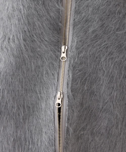 ROPE' PICNIC（ロペピクニック）の「【WEB限定】Wジップシャギーニットブルゾン（ブルゾン・レディース・カーキ/ライトグレー/ベージュ・FREE）」の8枚目の写真