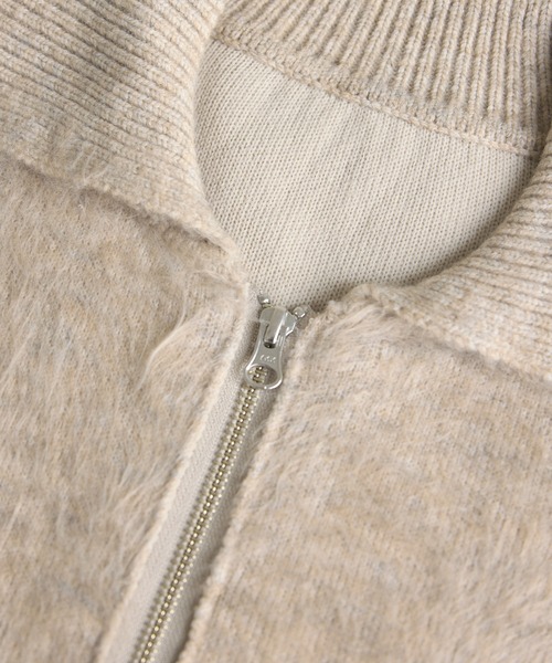 ROPE' PICNIC（ロペピクニック）の「【WEB限定】Wジップシャギーニットブルゾン（ブルゾン・レディース・カーキ/ライトグレー/ベージュ・FREE）」の13枚目の写真