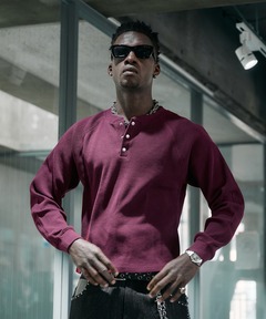 セール】takumu（MUU STUDIO） - Ensemble high gauge Henley neck