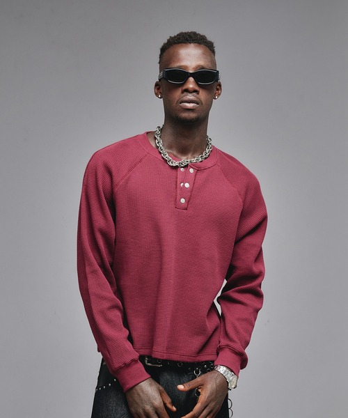 Metal Henry neck Thermal / メタルヘンリーネックサーマル（Tシャツ