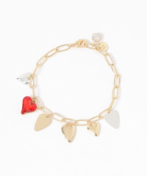 niko and...（ニコアンド）の「メニーハートブレスレット（ブレスレット・レディース・イエロー/グレー・0）」の2枚目の写真