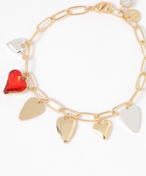 niko and...（ニコアンド）の「メニーハートブレスレット（ブレスレット・レディース・イエロー/グレー・0）」の5枚目の写真