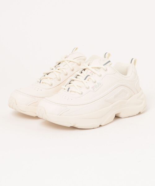 FILA（フィラ）の「《FILA》RAYTONA（スニーカー・レディース・ベージュ/ホワイト/ブラック・23.0cm/23.5cm/24.0cm/24.5cm/25.0cm/22.5cm）」の3枚目の写真