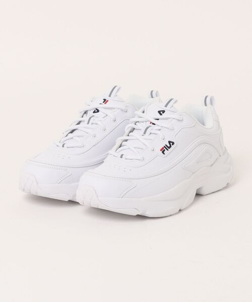 FILA（フィラ）の「《FILA》RAYTONA（スニーカー・レディース・ベージュ/ホワイト/ブラック・23.0cm/23.5cm/24.0cm/24.5cm/25.0cm/22.5cm）」の2枚目の写真