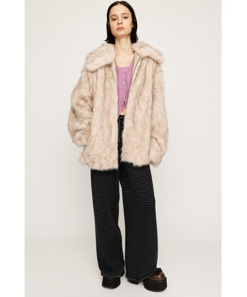 BIG COLLAR FUR COAT ビッグカラー ファーコート 秋服 冬服（ブルゾン