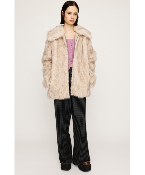 セール】BIG COLLAR FUR COAT ビッグカラー ファーコート 秋服 冬服