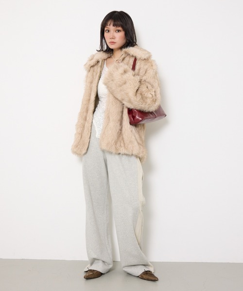 SLY フェイクファーコート THROW by SLY | 【THROW】F／FUR TAILOR