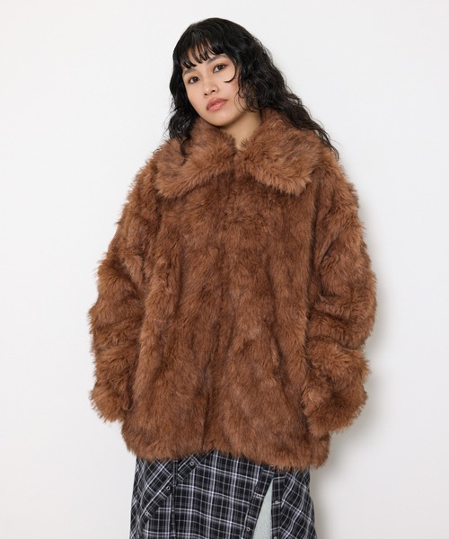 BIG COLLAR FUR COAT ビッグカラー ファーコート 秋服 冬服（ブルゾン