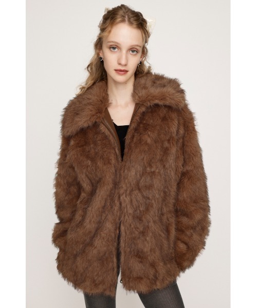 2025AW】BIG COLLAR FUR COAT ビッグカラー ファーコート 秋服