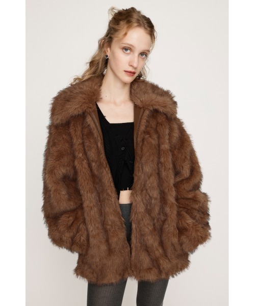 BIG COLLAR FUR COAT ビッグカラー ファーコート 秋服 冬服（ブルゾン