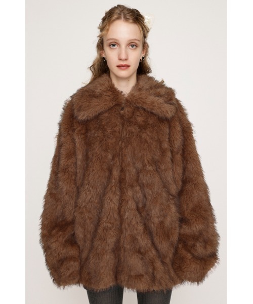 Acka no collar fur coat アウター ファーコート 松本恵奈のMUST BUY- CLANEのお気に入りアイテム紹介 “NO-COLLAR