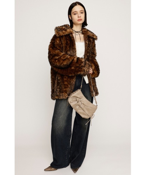 セール】BIG COLLAR FUR COAT ビッグカラー ファーコート 秋服 冬服