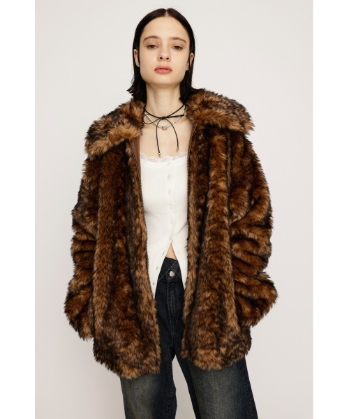 2025AW】BIG COLLAR FUR COAT ビッグカラー ファーコート 秋服