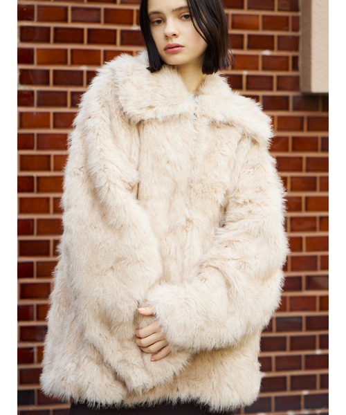 BIG COLLAR FUR COAT ビッグカラー ファーコート 秋服 冬服（ブルゾン