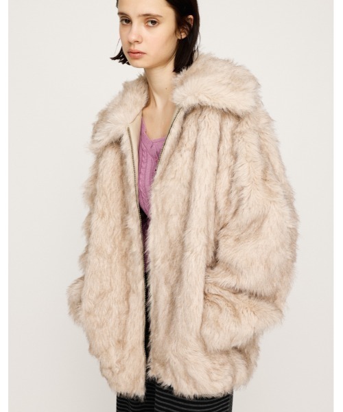 BIG COLLAR FUR COAT ビッグカラー ファーコート 秋服 冬服（ブルゾン