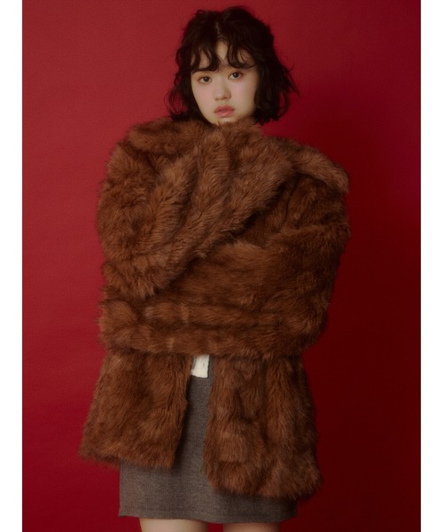 BIG COLLAR FUR COAT ビッグカラー ファーコート 秋服 冬服（ブルゾン