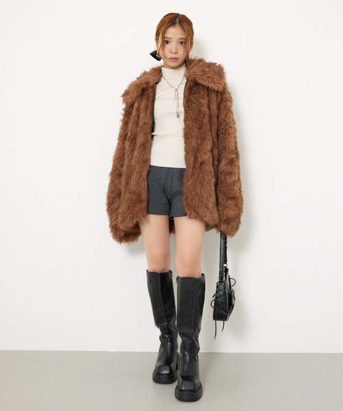 BIG COLLAR FUR COAT ビッグカラー ファーコート 秋服 冬服（ブルゾン