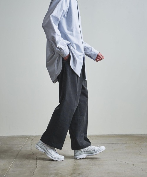 info. BEAUTY&YOUTH（インフォビューティアンドユース）の「【マルチサイズ】ワイドストレート コーデュロイ スラックス パンツ（その他パンツ・メンズ・ダークブラウン/オフホワイト/ダークグレー/ブラック・マルチサイズ）」の3枚目の写真