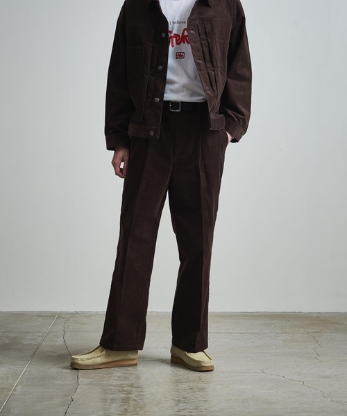 info. BEAUTY&YOUTH（インフォビューティアンドユース）の「【マルチサイズ】ワイドストレート コーデュロイ スラックス パンツ（その他パンツ・メンズ・ダークブラウン/オフホワイト/ダークグレー/ブラック・マルチサイズ）」の6枚目の写真