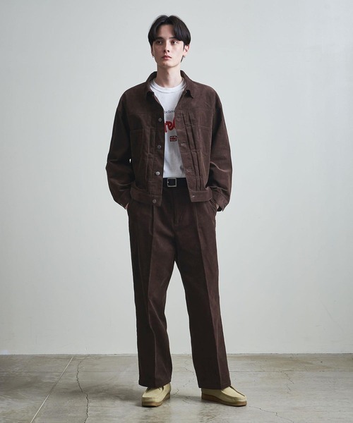 info. BEAUTY&YOUTH（インフォビューティアンドユース）の「【マルチサイズ】ワイドストレート コーデュロイ スラックス パンツ（その他パンツ・メンズ・ダークブラウン/オフホワイト/ダークグレー/ブラック・マルチサイズ）」の8枚目の写真