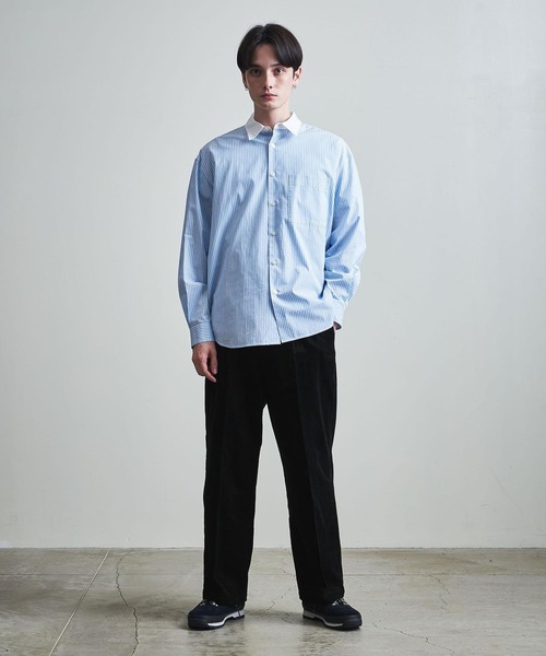 info. BEAUTY&YOUTH（インフォビューティアンドユース）の「【マルチサイズ】ワイドストレート コーデュロイ スラックス パンツ（その他パンツ・メンズ・ダークブラウン/オフホワイト/ダークグレー/ブラック・マルチサイズ）」の12枚目の写真