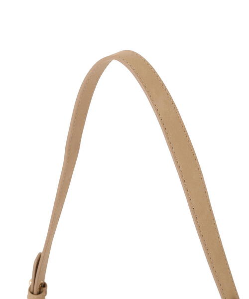 EDIT COLOGNE（エディットコロン）の「フェイクスエードリボンショルダーバッグ（ショルダーバッグ・レディース・ベージュ/ブラウン・ﾌﾘ-）」の3枚目の写真