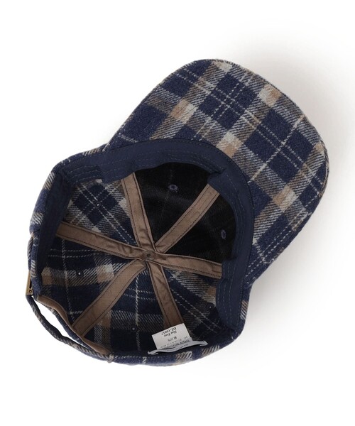 SHIPS any(シップス エニィ)の「SHIPS any:〈消臭/抗菌〉ウールライク タータンチェック 6パネル キャップ(キャップ・メンズ・ナチュラル/ブラック/ネイビー・ONE SIZE)」の7枚目の写真