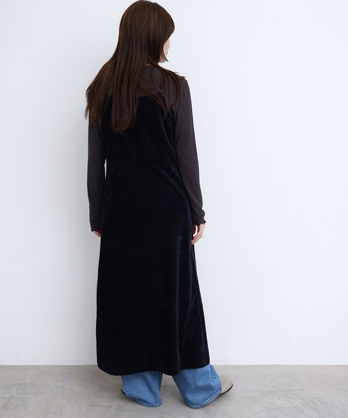 fig Ｌondon（フィグロンドン）の「GENTLE corl dress（ワンピース・レディース・ボルドー/ネイビー・FREE）」の18枚目の写真