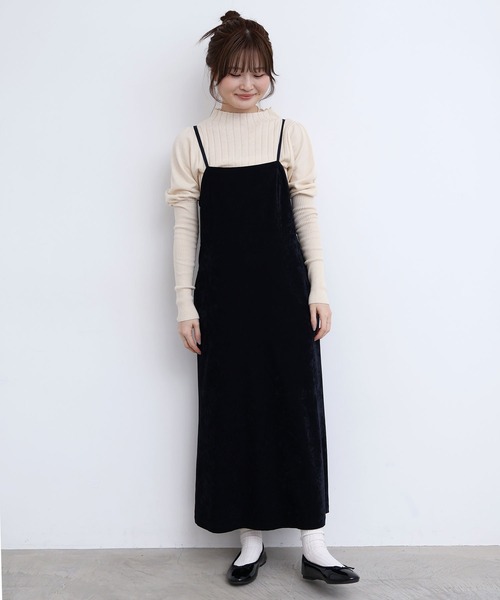 fig Ｌondon（フィグロンドン）の「GENTLE corl dress（ワンピース・レディース・ボルドー/ネイビー・FREE）」の12枚目の写真