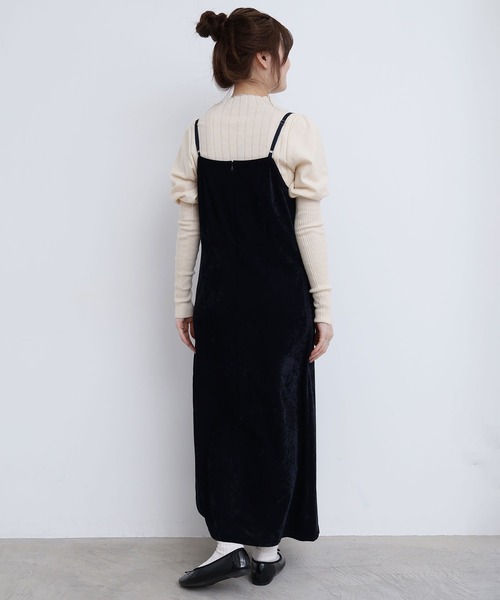 fig Ｌondon（フィグロンドン）の「GENTLE corl dress（ワンピース・レディース・ボルドー/ネイビー・FREE）」の21枚目の写真