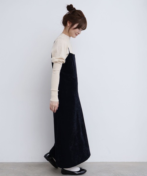 fig Ｌondon（フィグロンドン）の「GENTLE corl dress（ワンピース・レディース・ボルドー/ネイビー・FREE）」の22枚目の写真