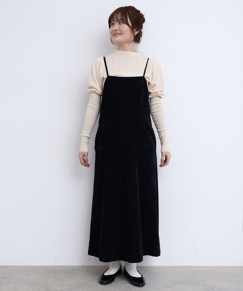 fig Ｌondon（フィグロンドン）の「GENTLE corl dress（ワンピース・レディース・ボルドー/ネイビー・FREE）」の14枚目の写真