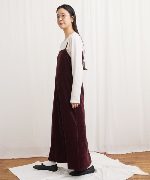 fig Ｌondon（フィグロンドン）の「GENTLE corl dress（ワンピース・レディース・ボルドー/ネイビー・FREE）」の7枚目の写真