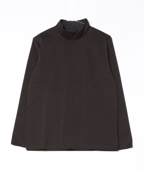 TAKA-Q(タカキュー)の「【ストレッチ シルケットコットン】m.f.エディトリアル メンズ ハイネック 長袖Tシャツ(Tシャツ/カットソー・メンズ・ホワイト×ブラック/ブラウン・MEDIUM/X-LARGE/LARGE)」の14枚目の写真