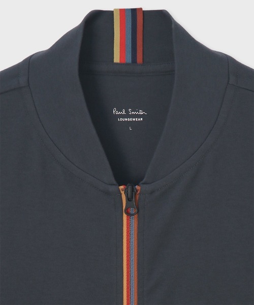 Paul Smith 現行タグ マルチストライプジップアップブルゾン 新品タグ付】Paul Smith マルチストライプジップアップブルゾン M