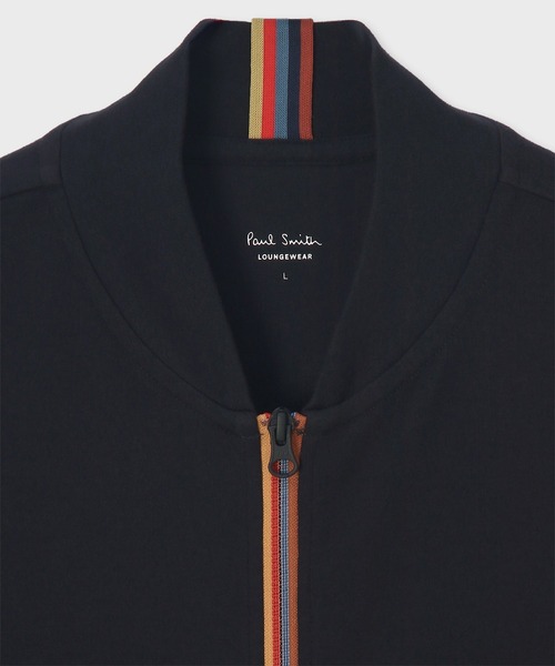 新品 ポールスミス アーティストストライプ ジップブルゾン ＆ パンツ 上下 M Paul Smith】アーティストストライプ長袖ジップアップブルゾン