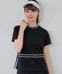 JUN&ROPE' | 【セットアップ対応】【UV】【吸水速乾】衿ロゴ編立使い半袖プルオーバー(Tシャツ/カットソー)