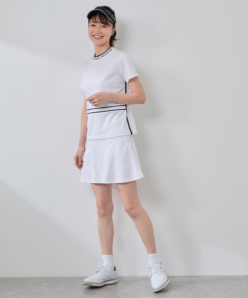 美品 ジュンアンドロペ ゴルフ ストレッチ プリーツ スカート 白 美品 ジュンアンドロペ ゴルフ ストレッチ プリーツ スカート 白 美品